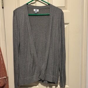 Old Navy Heather Gray Open Cardigan